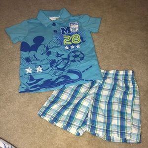 Disney Boys Mickey Outfit worn once